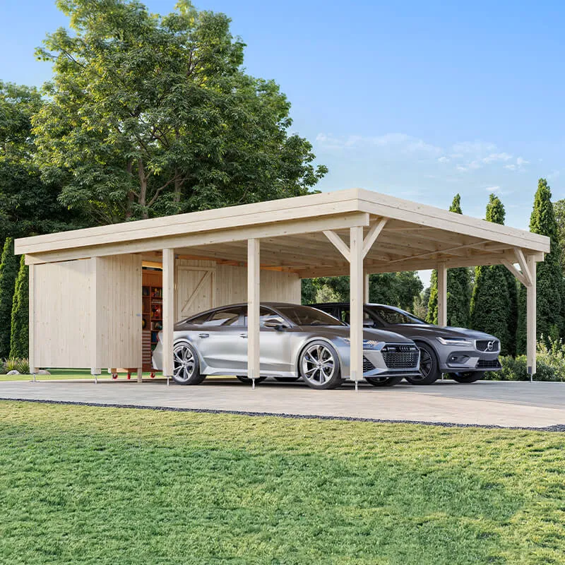 20' x 25' Palmako Karl Wooden Carport (6m x 7.6m)