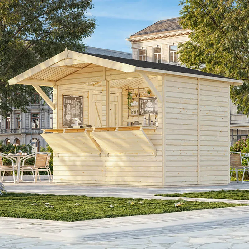9' x 6' Palmako Stella (16mm) Premium Large Garden Bar (2.7m x 1.9m)