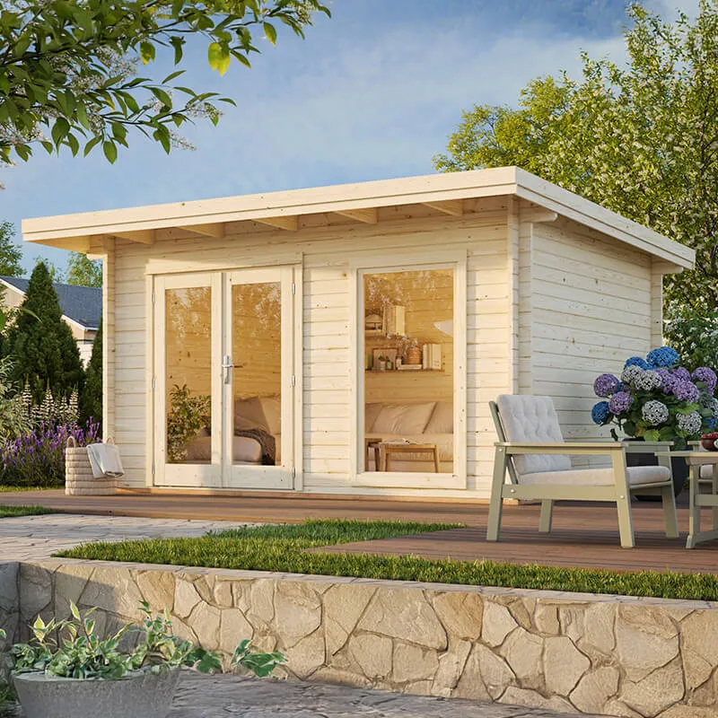 Palmako Heidi 4.1m x 3m Log Cabin Summerhouse (44mm)