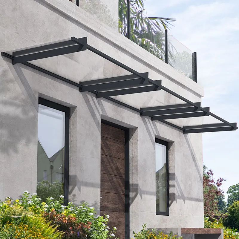 15' x 3' Palram Canopia Nancy 4500 Door Canopy - Grey (4.52m x 0.94m)