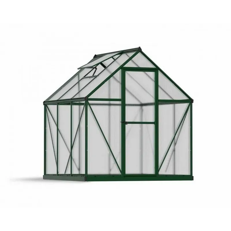 6' x 6' Palram Canopia Mythos Green Polycarbonate Greenhouse (1.85m x 1.86m)