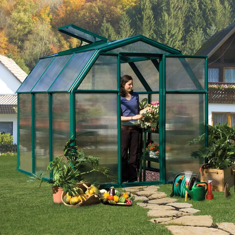 Palram Canopia EcoGrow Greenhouse in Green 6x6