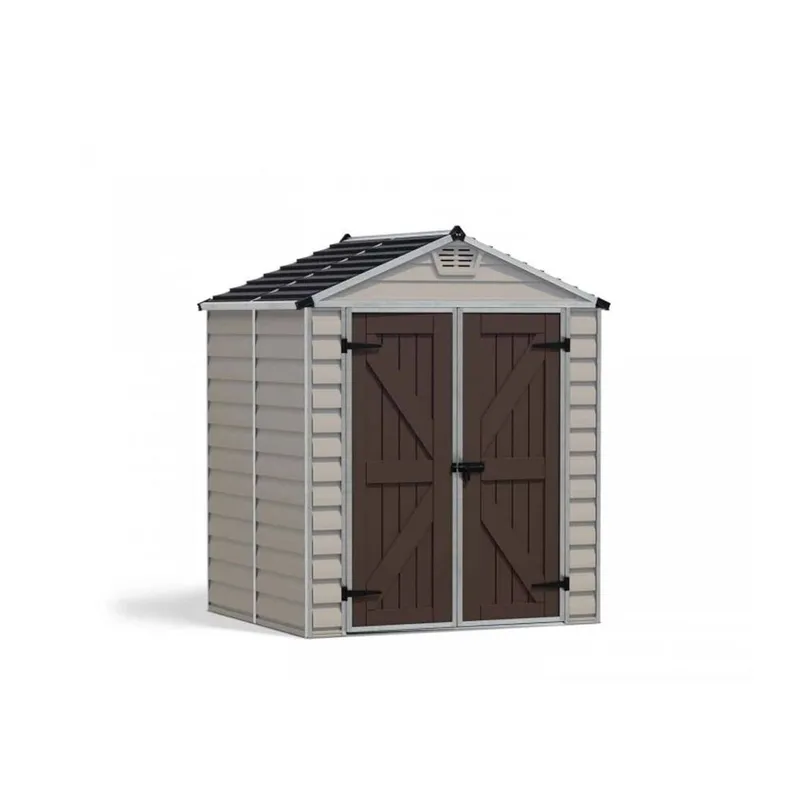 Palram - Canopia Skylight Tan Plastic Shed 6x5