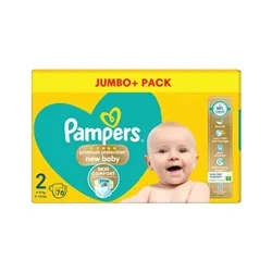 Pampers Premium Protection Nappies New Baby Size 2 Jumbo (Pack of 76)