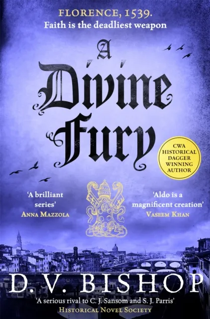 D. V. Bishop A Divine Fury Paperback Book Multicolor
