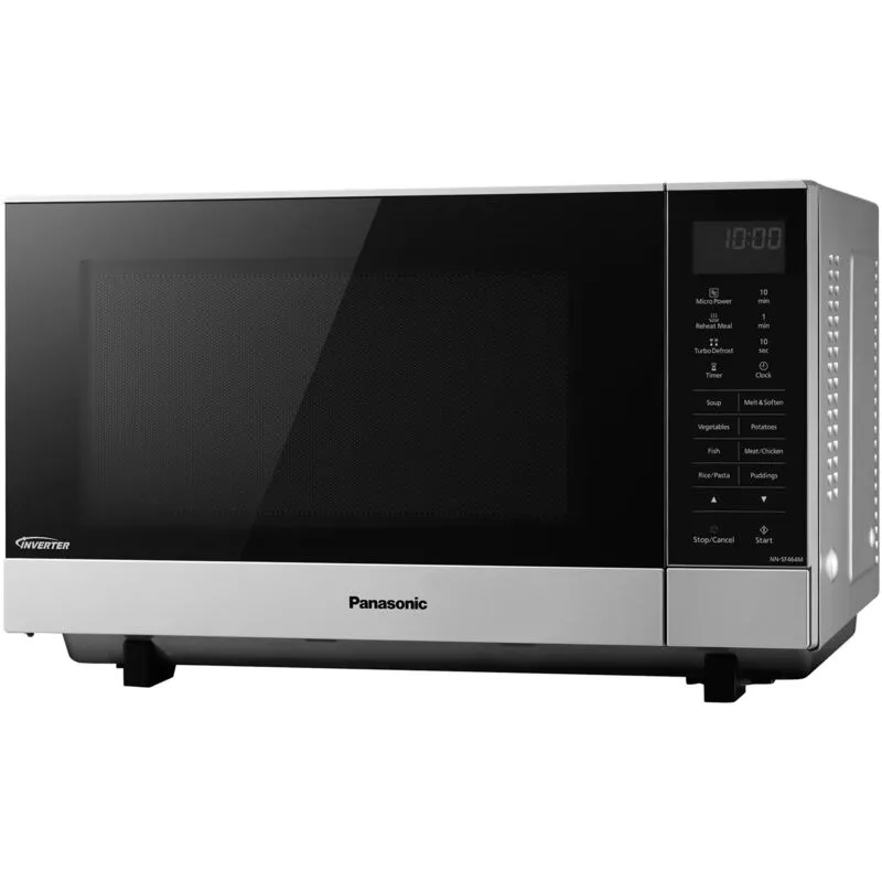 Panasonic NN-SF464MBPQ Flatbed Microwave Oven, 27 Litre, Silver - Silver