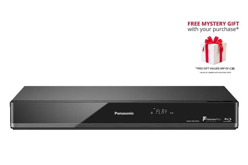Panasonic Dmr-BWT850EB Smart Network 3D Blu-ray Disc Recorder with Twin HD DVD Playback in Black - Black