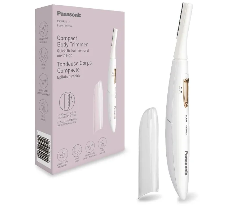 Panasonic ES-WR51 Travel Epilator Full Body Trimmer Quick Hair Removal in White - White