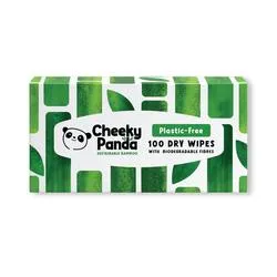 The Cheeky Panda Cheeky Panda Biodegradable Bamboo Dry Wipes 100 Wipes (Pack of 6) DRYWX6