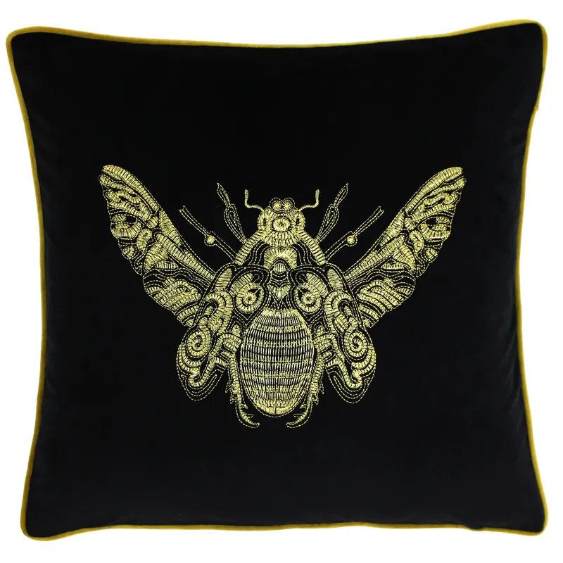 Paoletti Cerana 50x50 Poly Cushion Black - One Size