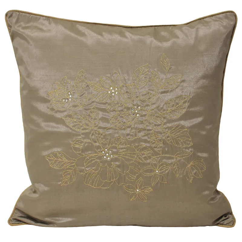 Paoletti Chic Filled Cushion - Taupe - Size 45 Cm X 45 Cm