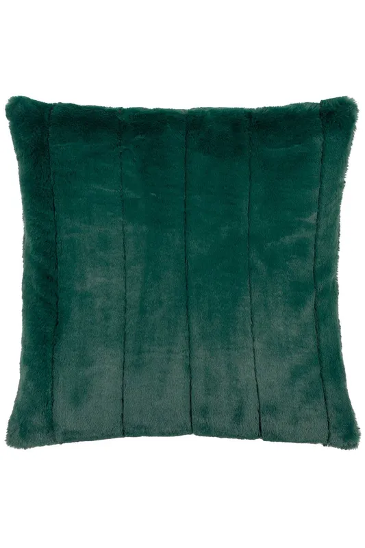 Paoletti Empress Alaskan Faux Fur Cushion in Emerald Size: 45cm x 45cm - Emerald