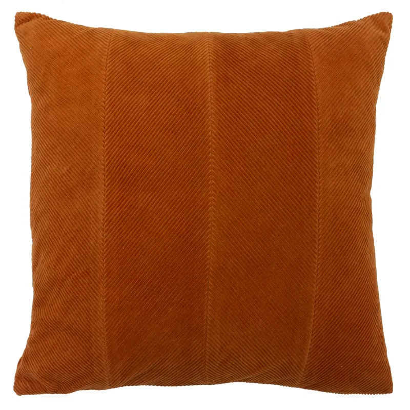 Paoletti Jagger 45x45 Poly Cushion Rust Cotton - One Size