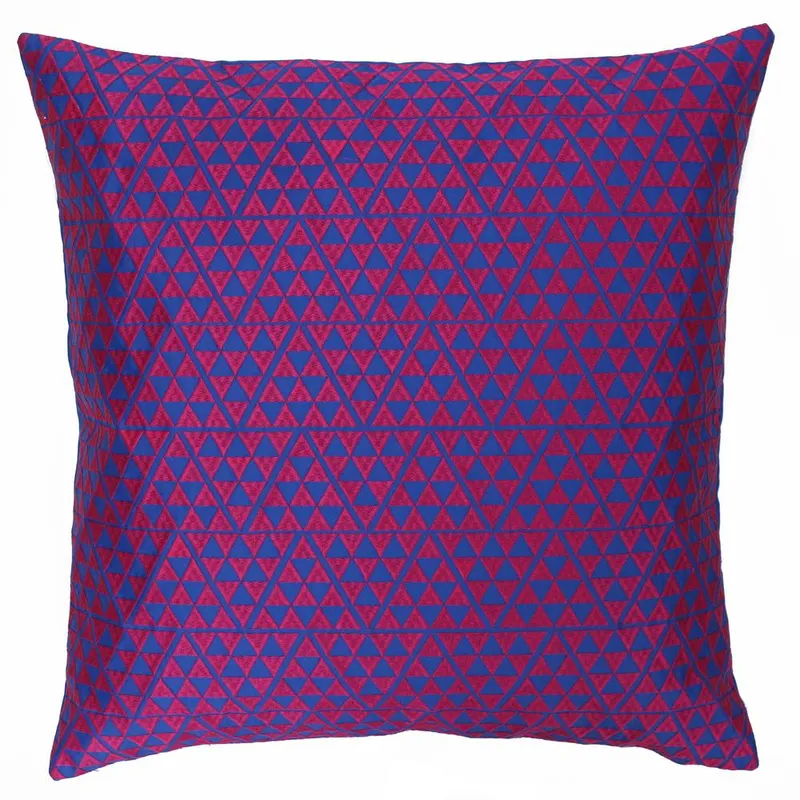 Paoletti Louvre Geometric Jacquard Cushion in Yellow Size: 45cm x 45cm - Yellow - Size: 45cm x 45cm