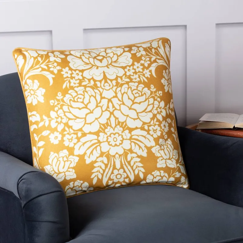 Paoletti Melrose Cushion - Honey - Size 50 Cm X 50 Cm