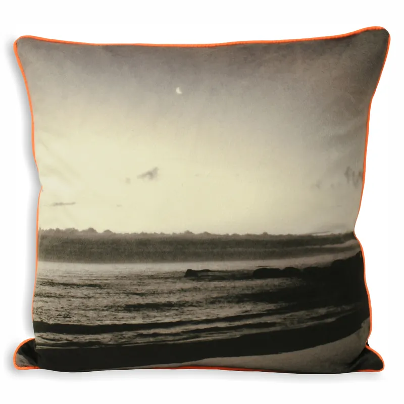 Paoletti Neon Coast Filled Cushion - Coral - Size 43 Cm X 43 Cm