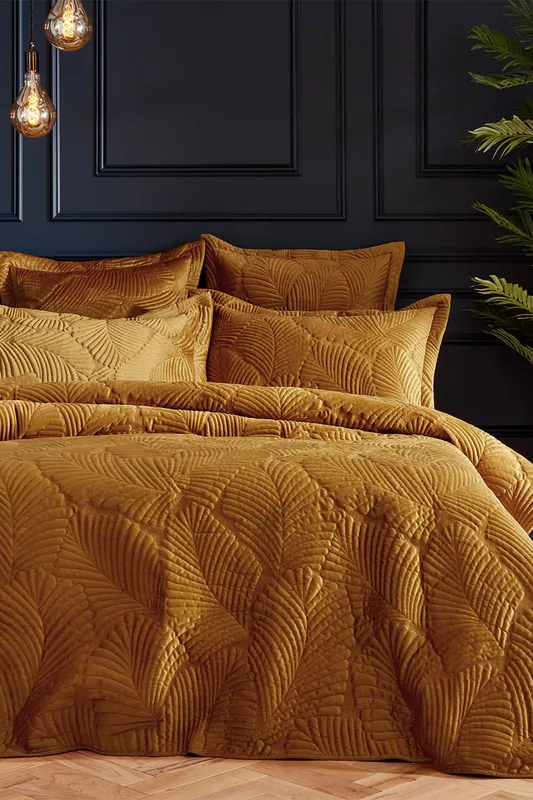 Paoletti Duvet Cover Set Gold King Duvet Cover