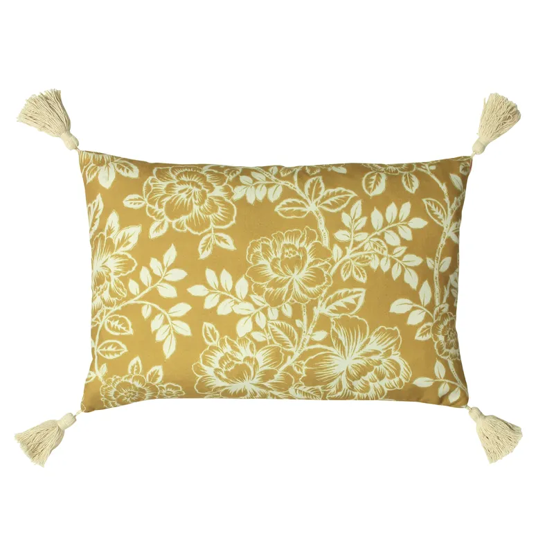 Paoletti Somerton Cushion - Honey - Size 35cm (W) X 50cm (L)