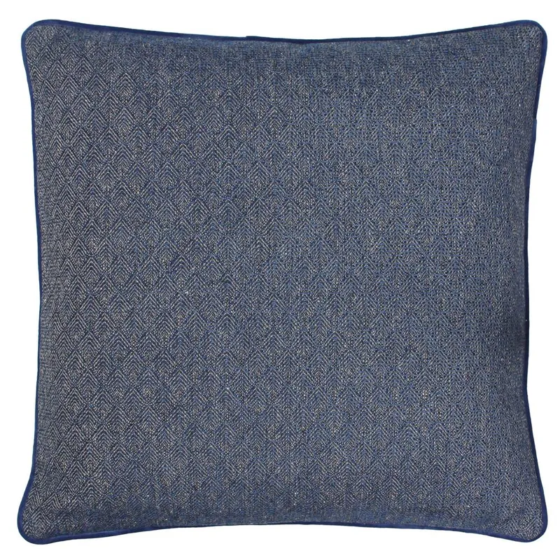Paoletti Blenheim Geometric Cushion in Navy Size: 45 cm x 45 cm Navy 45 cm x 45 cm