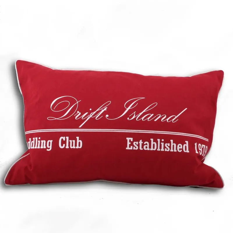 Paoletti NB Drift Piped Cushion in Red Size: 40cm x 60cm - Red