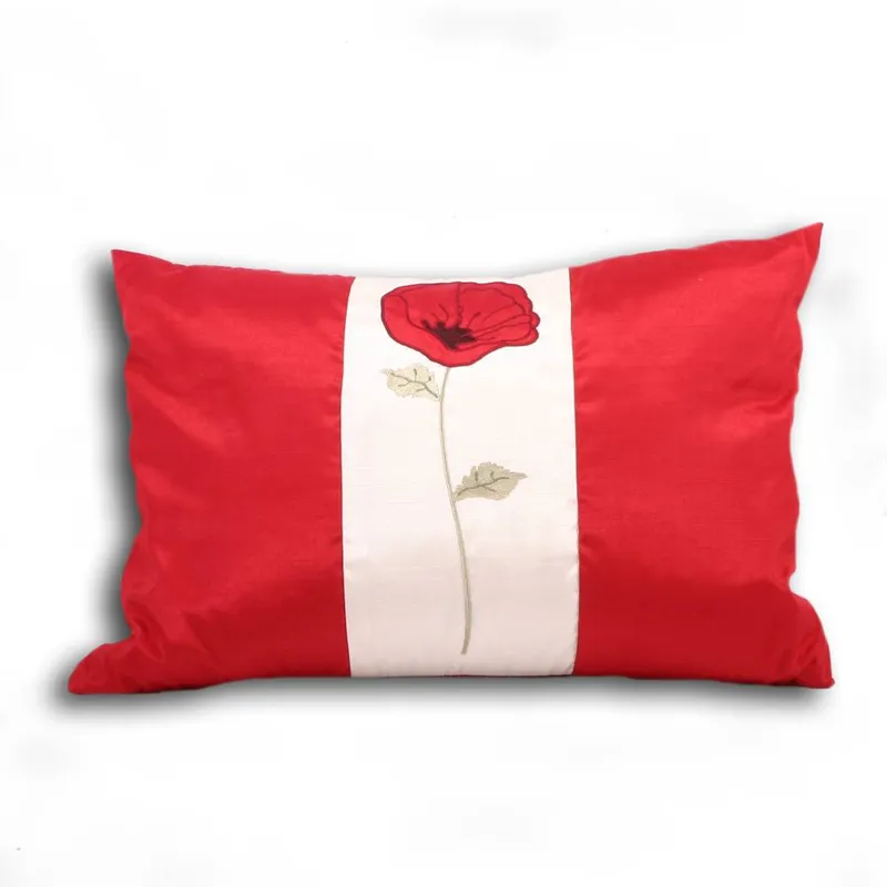 Paoletti Unisex Poppet Sateen Cushion in Red Red female
