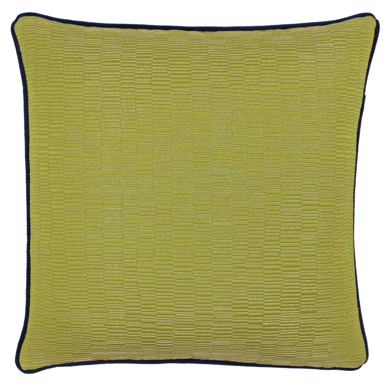 Paoletti Putney Jacquard Cushion in Yellow Size: 45cm x 45cm - Yellow - Size: 45cm x 45cm