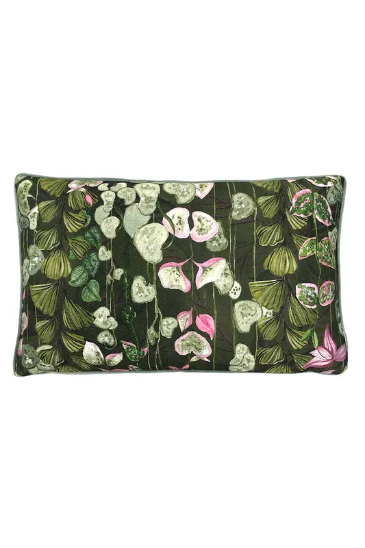 Paoletti Unisex Veadeiros Botanical Printed Cushion in Pink Size: 30cm x 50cm Pink female