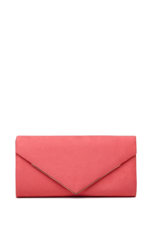 Paradox London Women's Delynn Clutch Bag in Coral - Coral