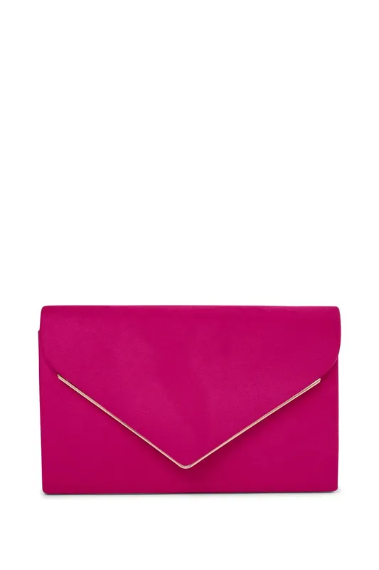 Paradox London Women's Delyssa Clutch Bag in Fuchsia - Fuchsia - Size: One Size
