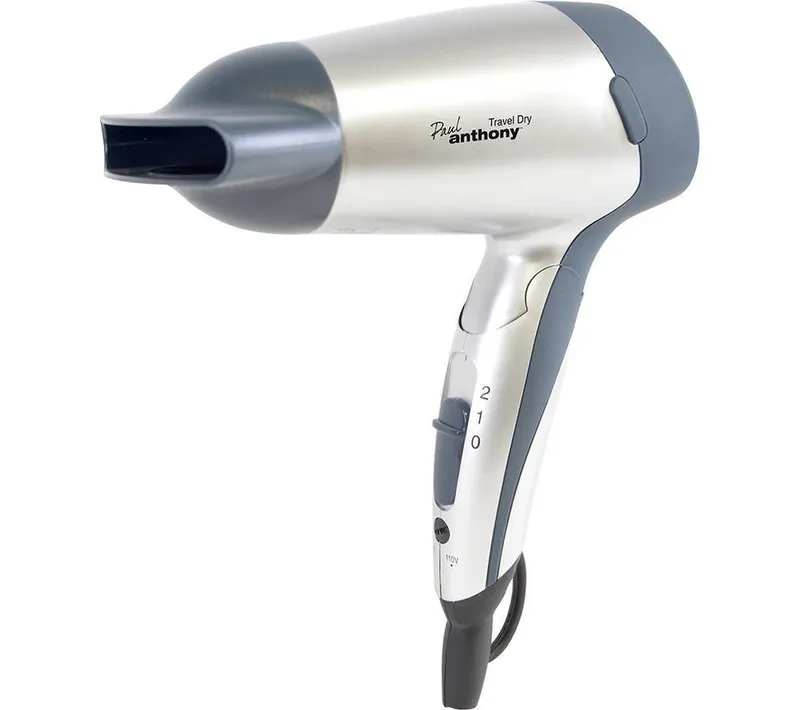 Paul Anthony Travel Dry H1010SV Hair Dryer  Silver, Silver/Grey