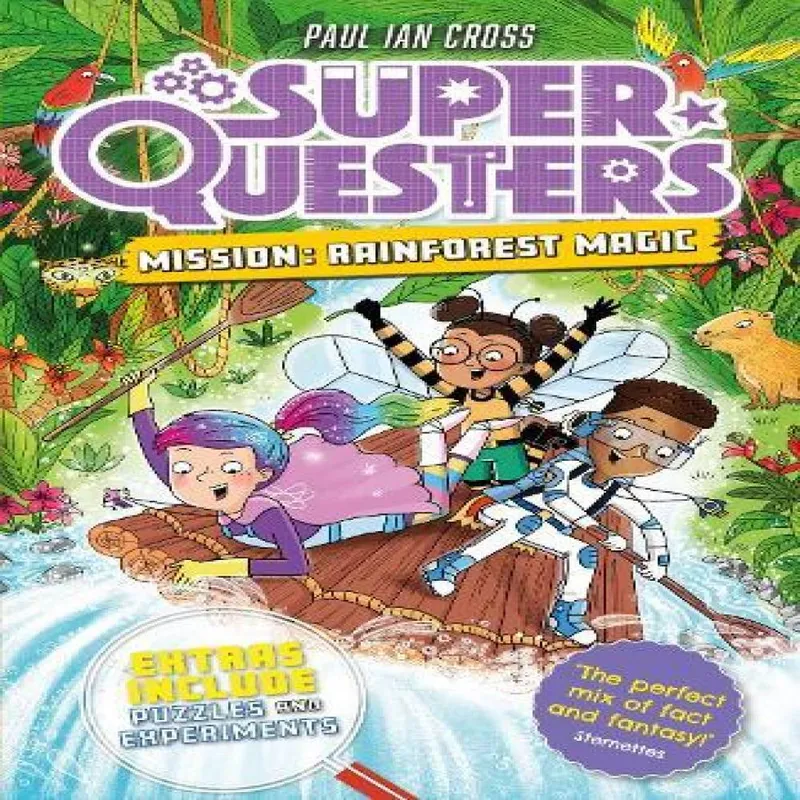 Paul Ian Cross SuperQuesters Mission: Rainforest Magic Paperback Book Multicolor
