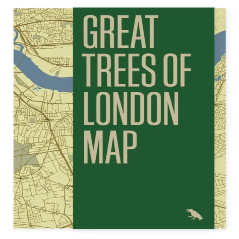Paul Wood Great Trees of London Map Sheet map, folded Book Multicolor