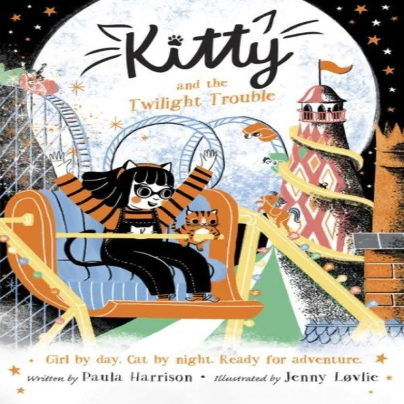 Paula Harrison Kitty & the Twilight Trouble Paperback Book Multicolor
