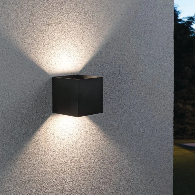 Paulmann - Outdoor Cybo 7W LED Smart Home Zigbee 3.0 Wall Light in Anthracite