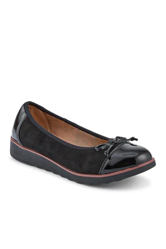 Pavers Women's Lightweight Ballet Pumps in Jet Black Size: 5 Jet Black 5