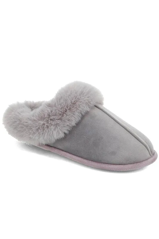 Pavers Women's Memory Foam Mule Slippers in Grey Size: 5 - Grey