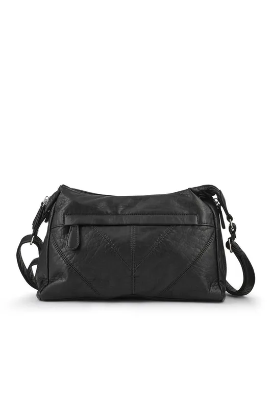 Pavers Women's Multi-Pocket Crossbody Bag in Black Black female
