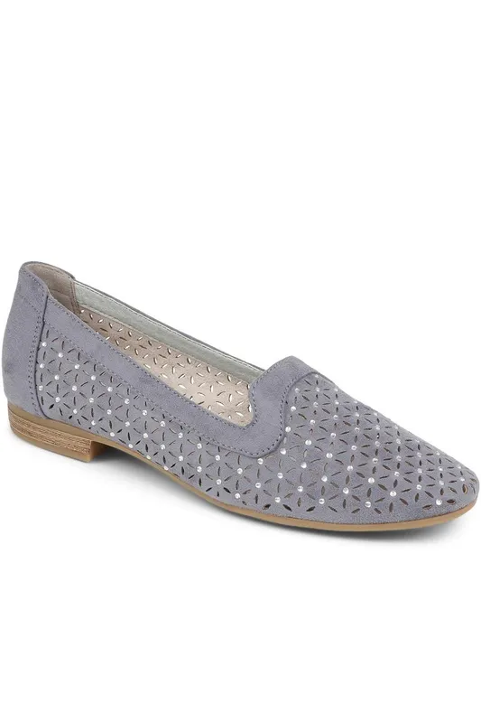 Pavers Women's Slip-On Pumps in Blue Size: 5 Blue
