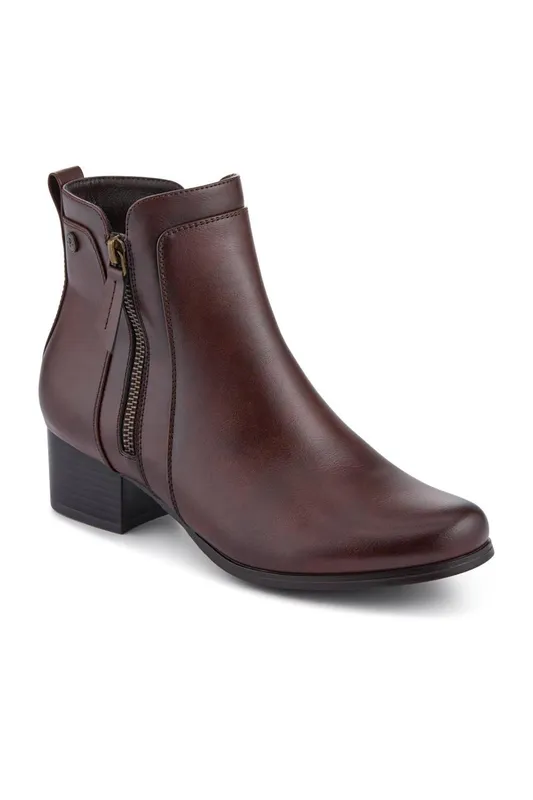 Pavers Women's Smart Zip-Fastening Boots in Brown Size: 5 - Brown - Size: 5