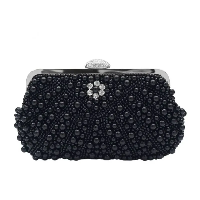 Peach Accessories Women's Elegance Noir Clutch in Black Black