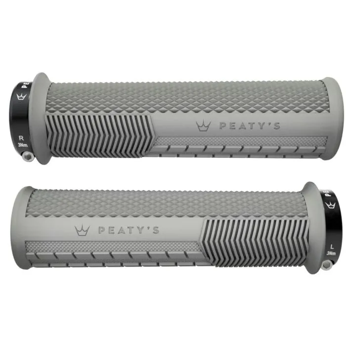Peaty's Monarch Knurl Grip - Thick, Slate