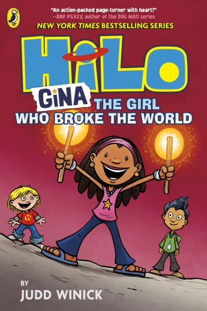 Judd Winick Hilo: Gina The Who Broke the World Paperback Book Multicolor