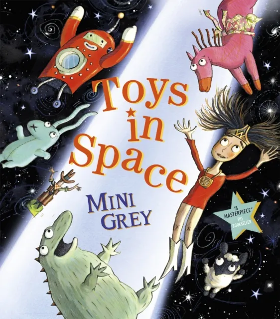 Mini Grey Toys in Space Paperback Book Multicolor