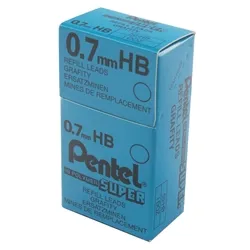 Pentel 0.7mm HB Mechanical Pencil Lead (Pack of 144) 50-HB