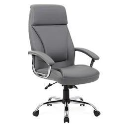 Penza Executive Grey Leather Chair - EX000195