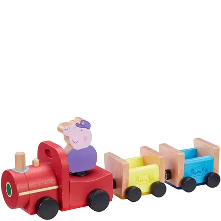 Peppa Pig Gurli Pig Wooden Train with Grandpa Pig