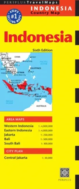 Periplus Editions Indonesia Travel Map Sixth Edition
