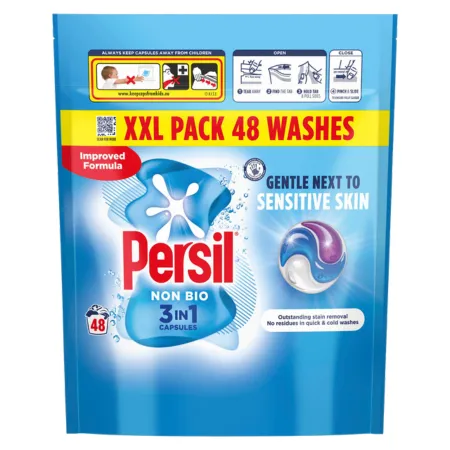 Persil 3-in-1 Non-Bio Washing Tabs - 48 pcs