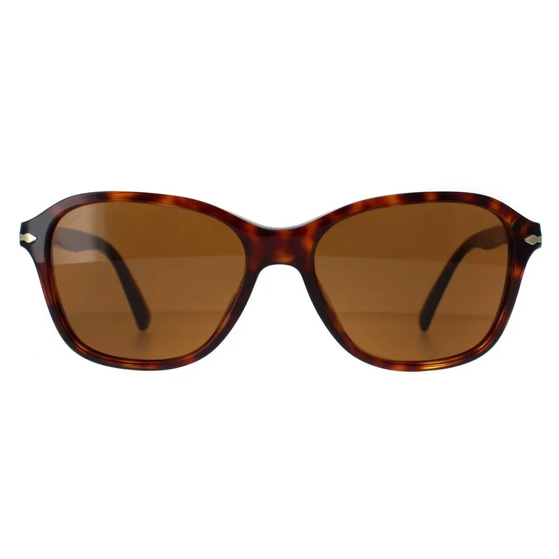 Persol Square Unisex Havana Brown PO3244S Brown female