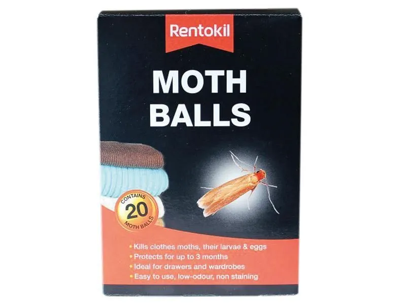 Pest-Stop Moth Balls Pack Of 20 in Black Black